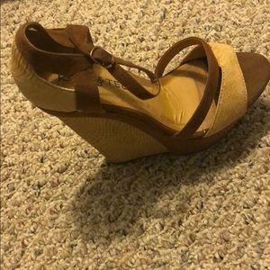 Wedge Tan/Brown Sandal